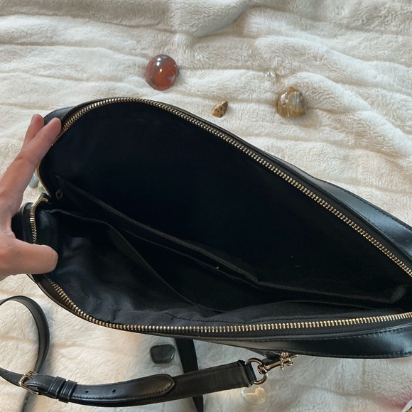 Coach Black and Gray Signature Laptop Bag - Picture 5 of 5